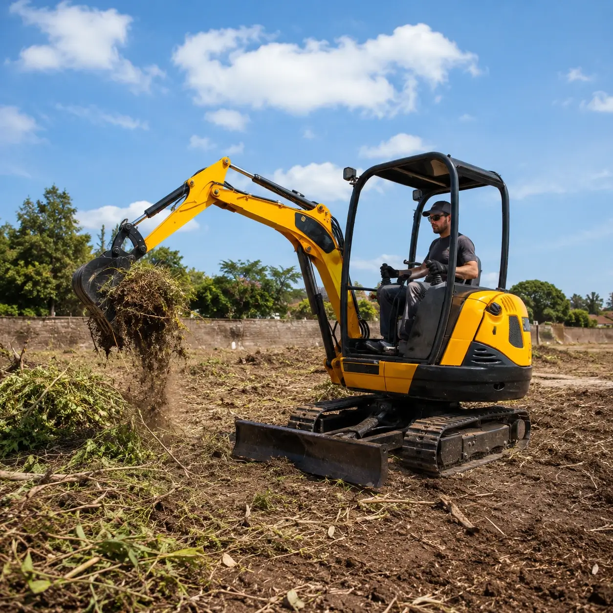 Limpeza e preparação de terrenos
